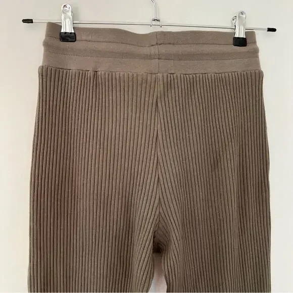 The Range Vital Rib Ribbed Stretch Knit Jogger Pants Utility Olive Green - Picture 8 of 9